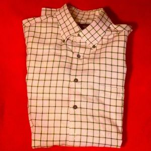 Scott Barber Men’s long sleeve Dress Shirt pink sz XL